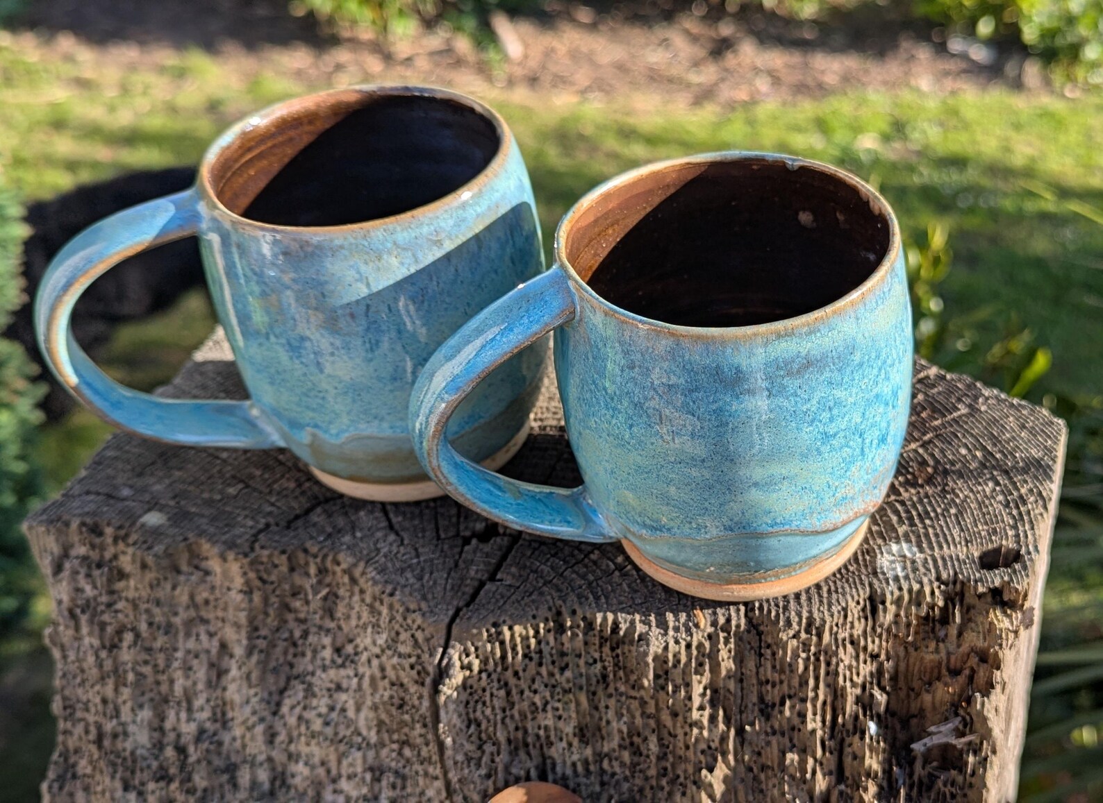 handmade mug, blue mug, handmade ceramic mug, gift - Image 2