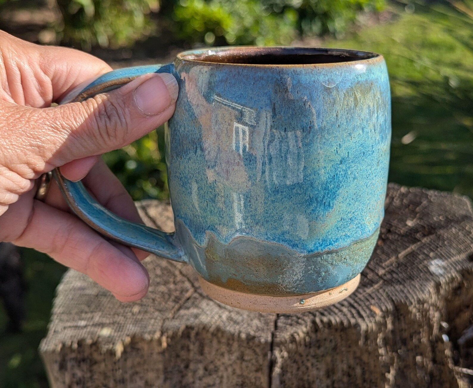 handmade mug, blue mug, handmade ceramic mug, gift - Image 5