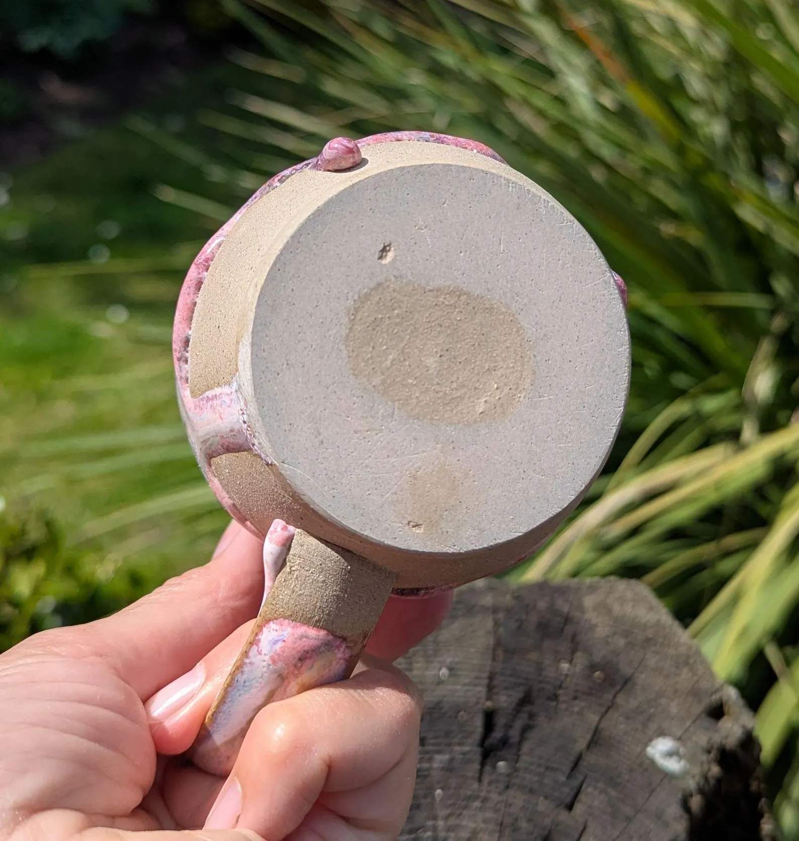 handmade mug, Pink mug,handmade ceramic mug, pink ceramic mug, drippy glaze - Image 6