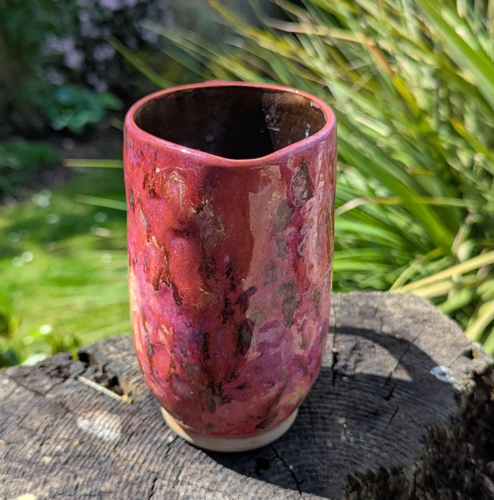 Tall pink jug, large serving jug, handmade jug, flower display, pitcher - Image 5