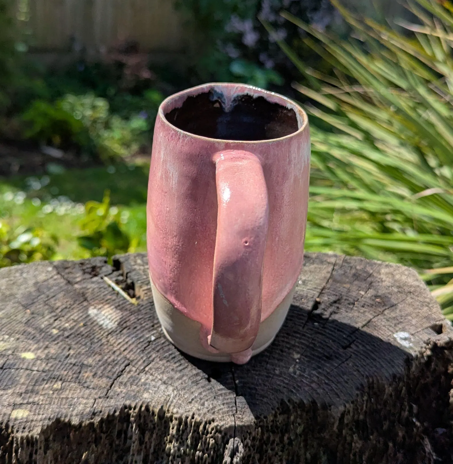 pink jug, large serving jug, handmade jug, flower display, pitcher - Image 4