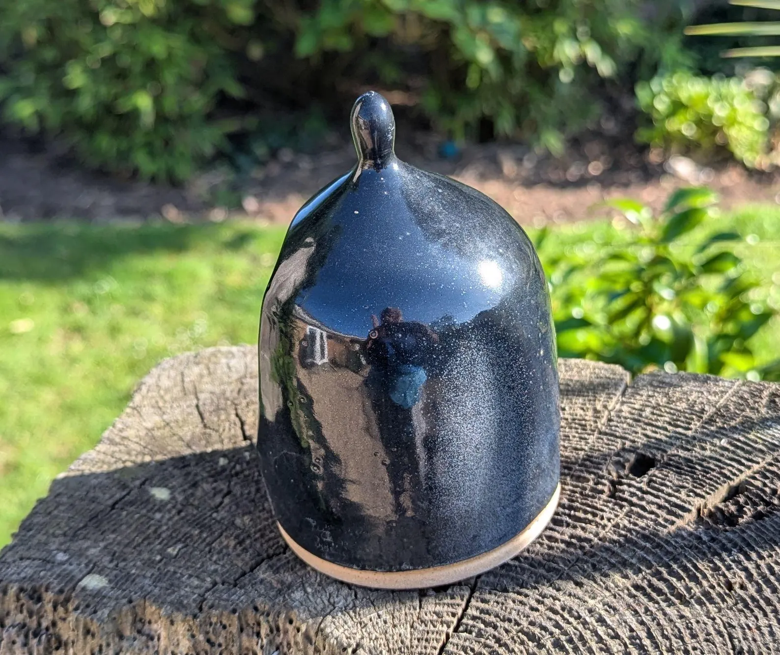 handmade salt pig, black chefs salt pig, ceramic salt pig - Image 7