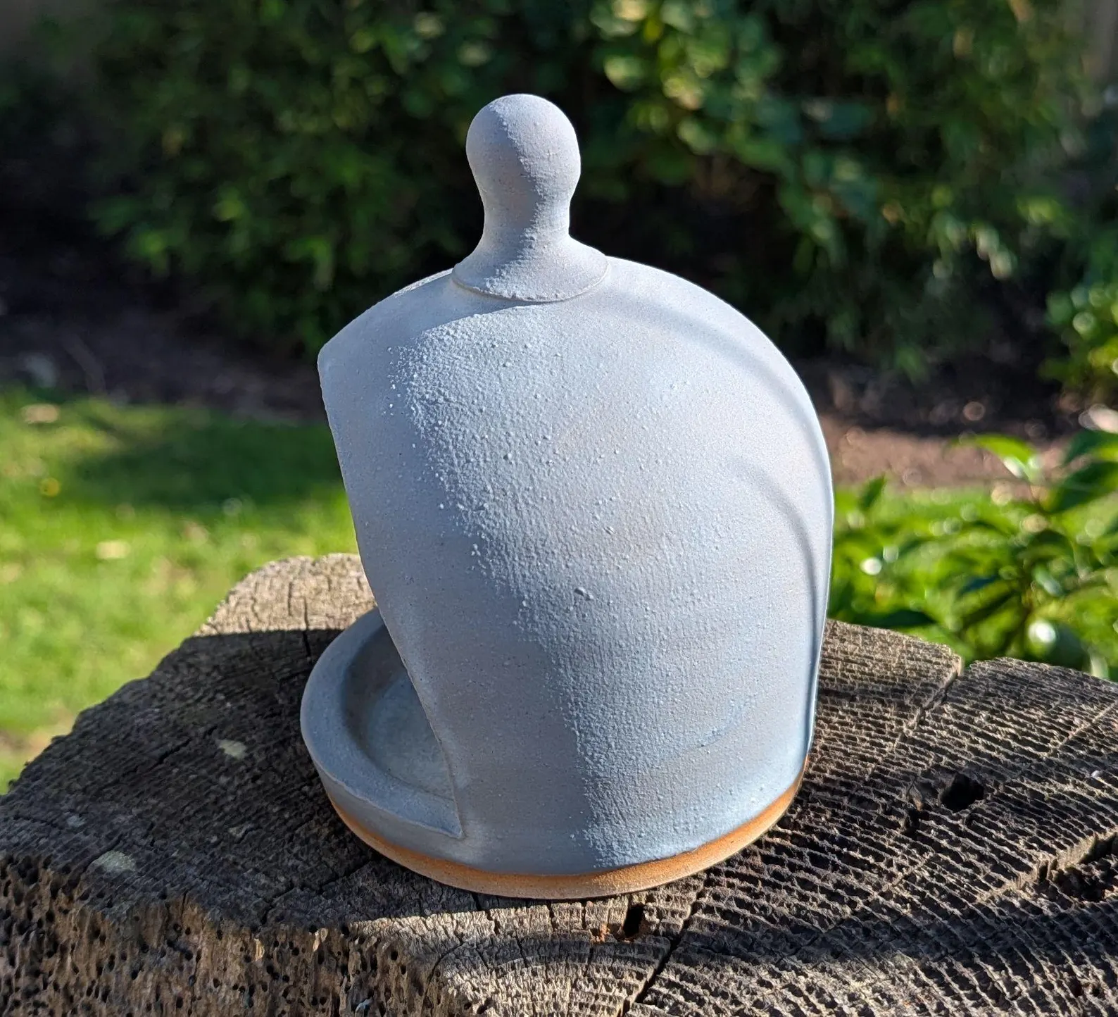 handmade salt pig, grey chefs salt pig, ceramic salt pig - Image 5