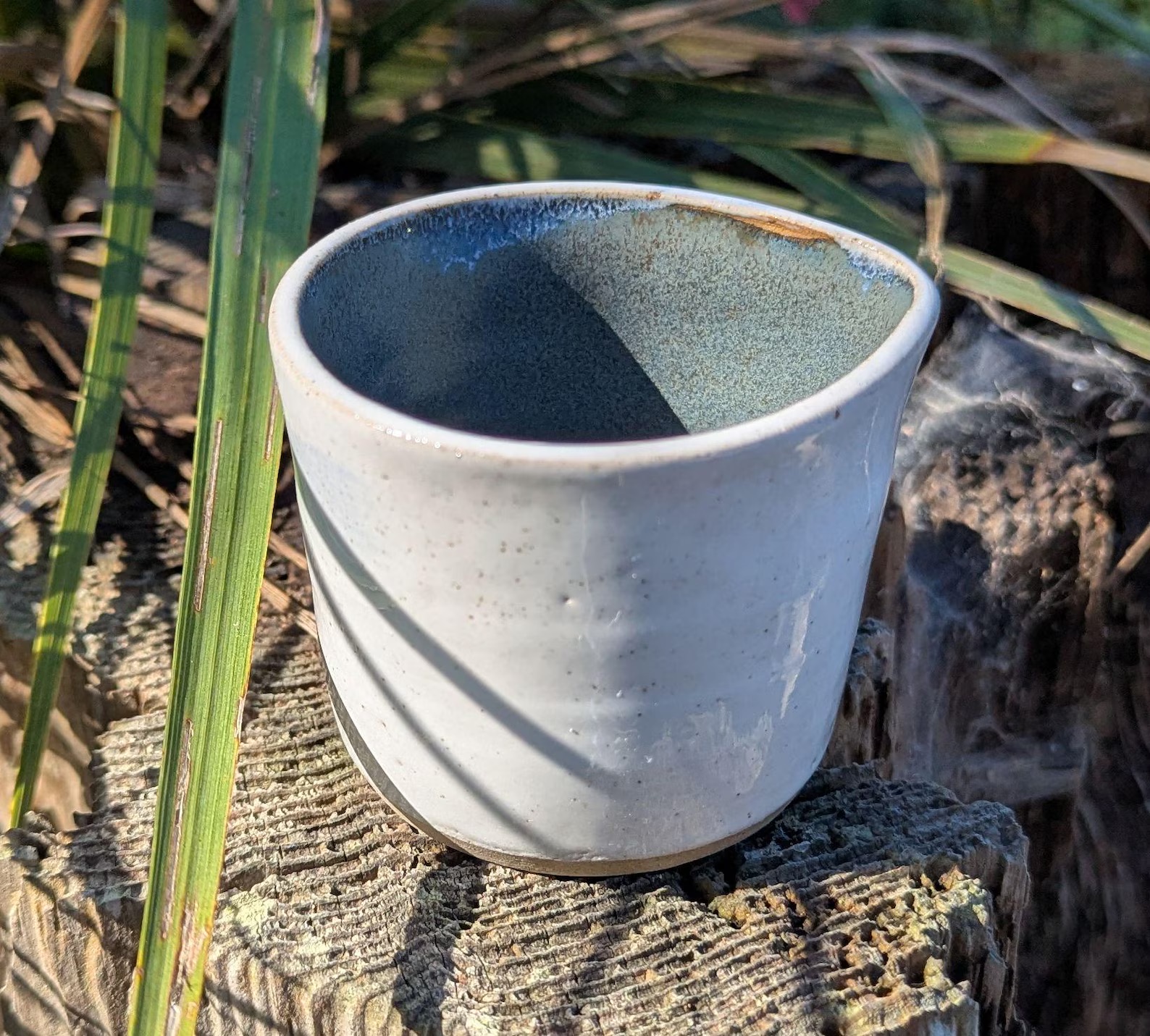Handcrafted white ceramic milk jug, mini jug