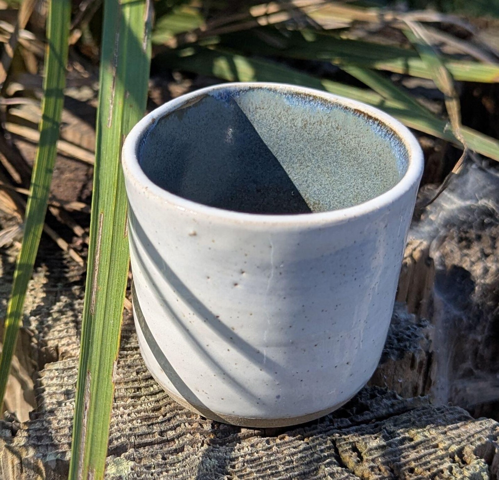 Handcrafted white ceramic milk jug, mini jug - Image 5