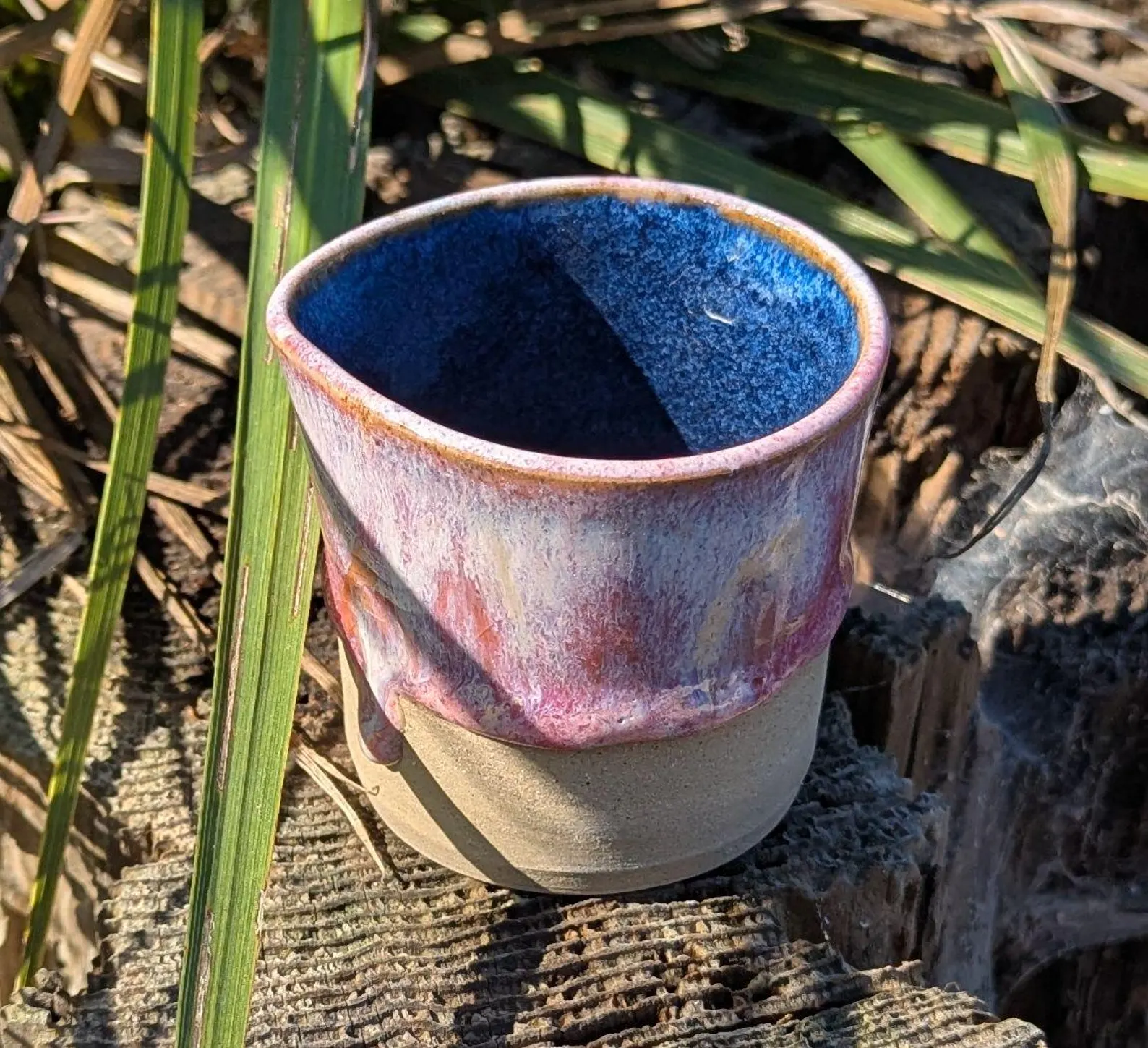 Handcrafted pink ceramic milk jug, mini jug - Image 3