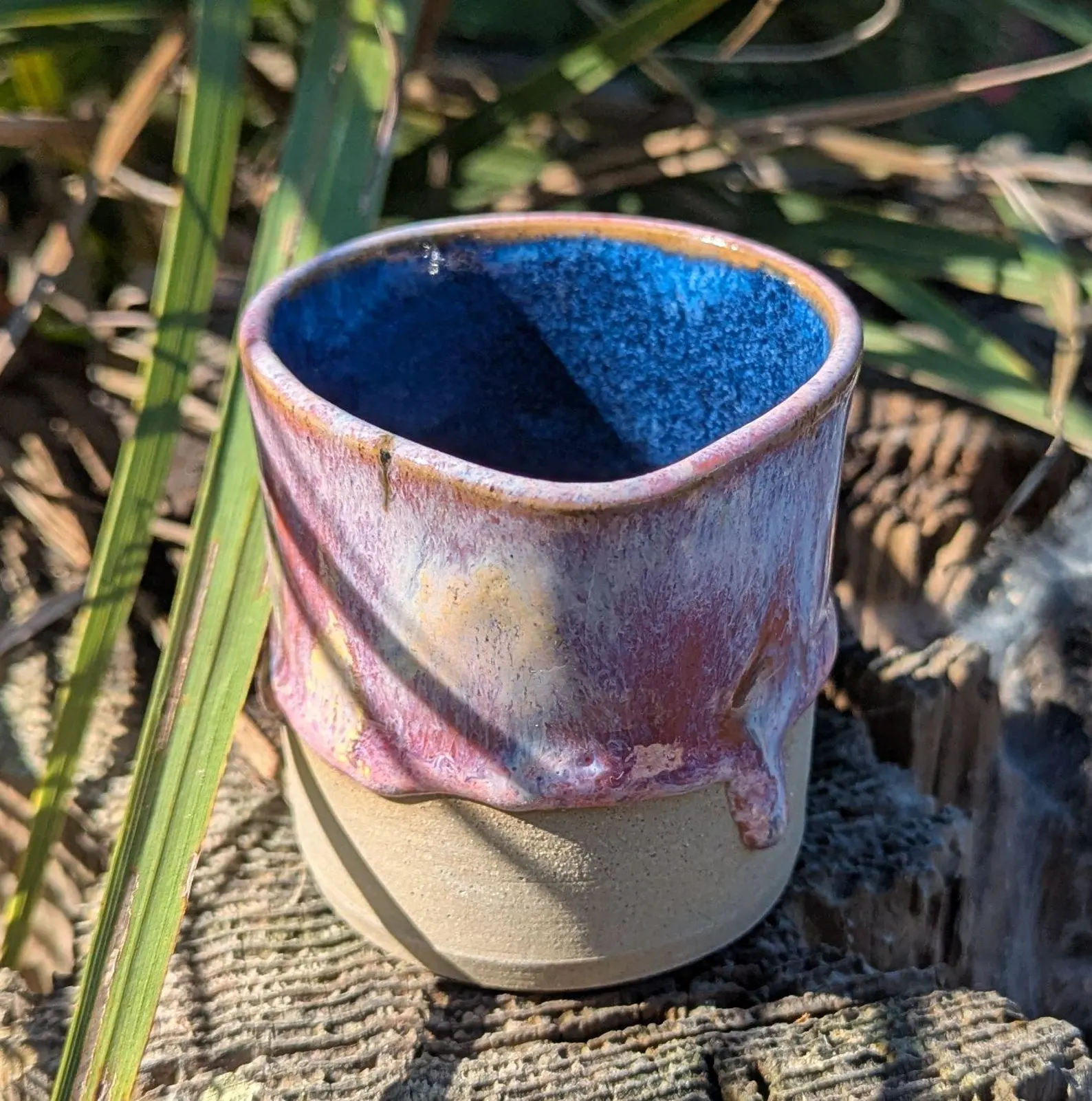 Handcrafted pink ceramic milk jug, mini jug - Image 6