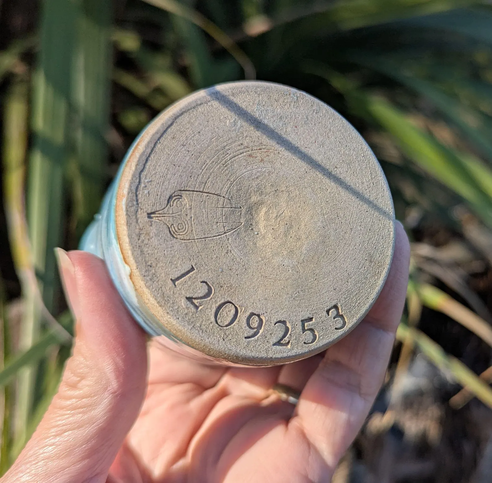 Handcrafted blue crystal ceramic milk jug, mini jug - Image 7