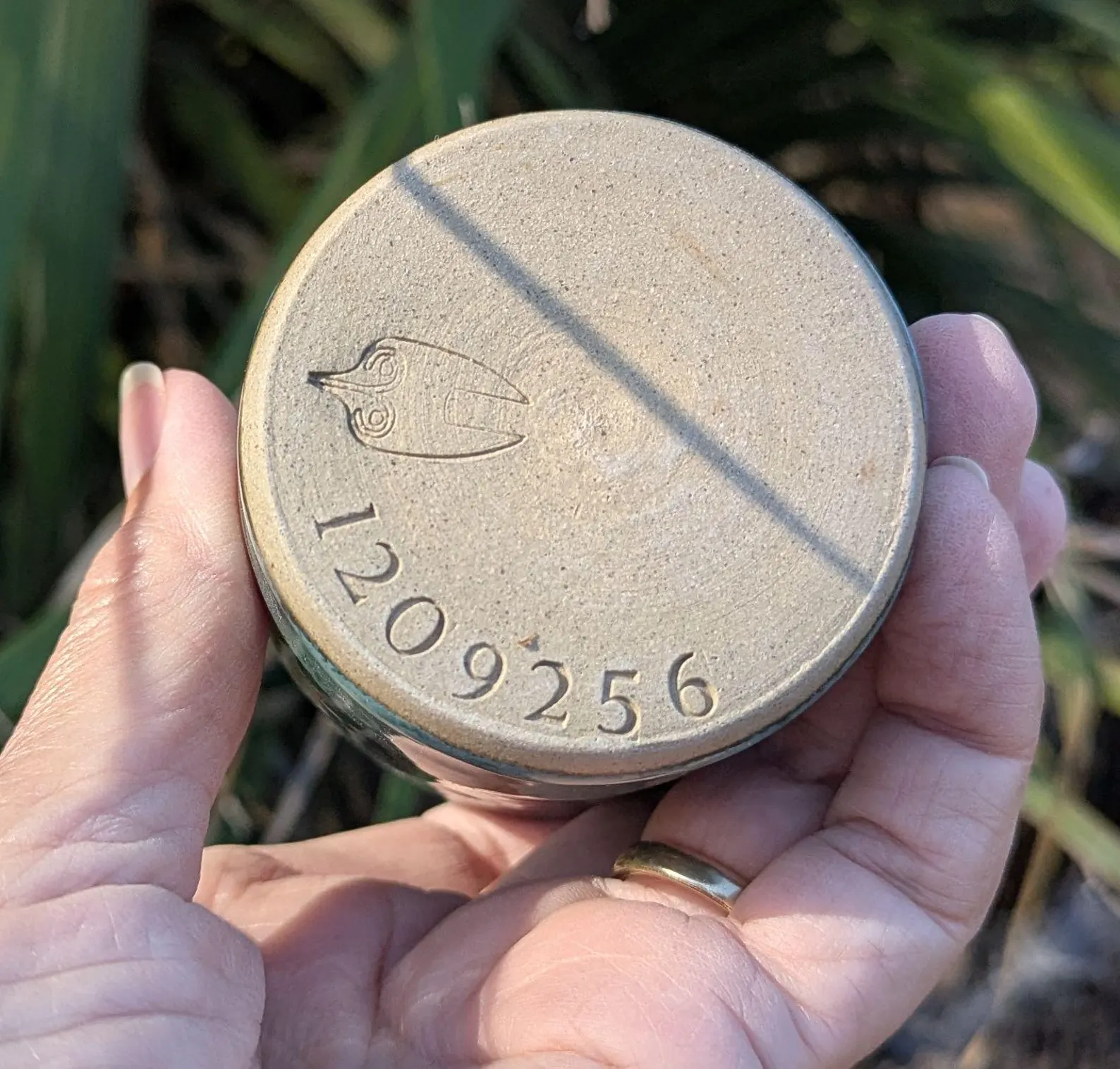 Handcrafted green ceramic milk jug, mini jug - Image 7