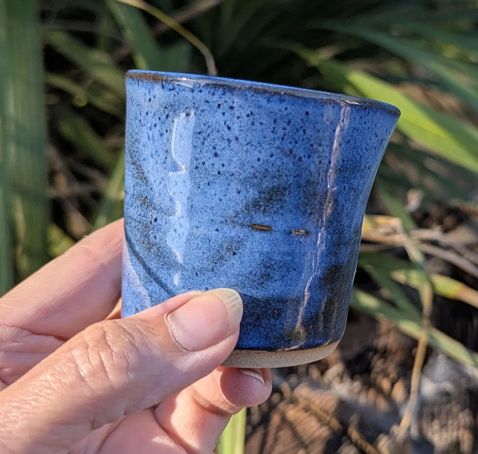 Handcrafted Blue Ceramic Milk Jug: Kitchen Decor - Image 7