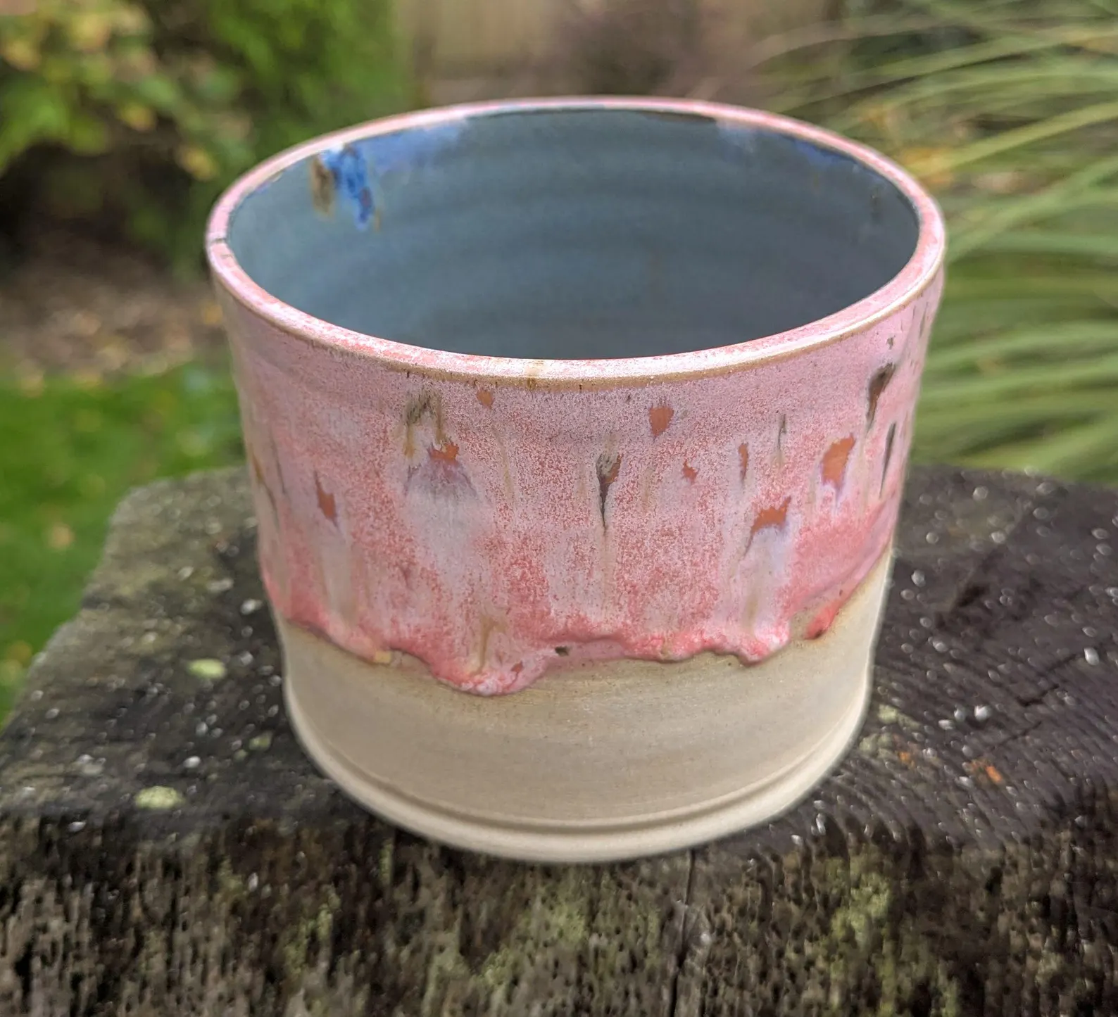 Handmade Pale Pink Ceramic Plant Pot: Wheel-Thrown planter - Image 4
