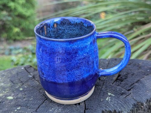 Handmade Blue Ceramic Mug