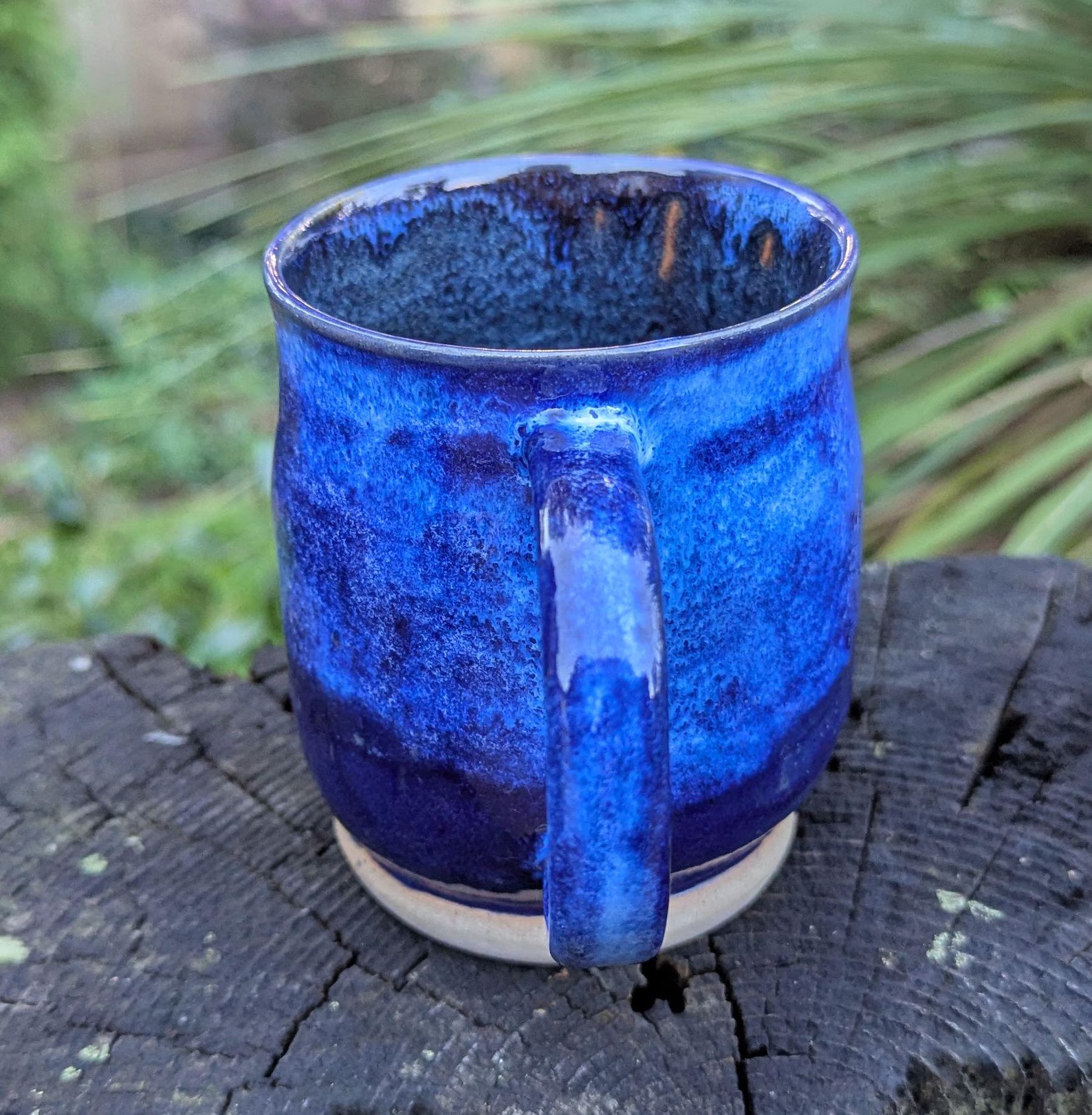 Handmade Blue Ceramic Mug - Image 7