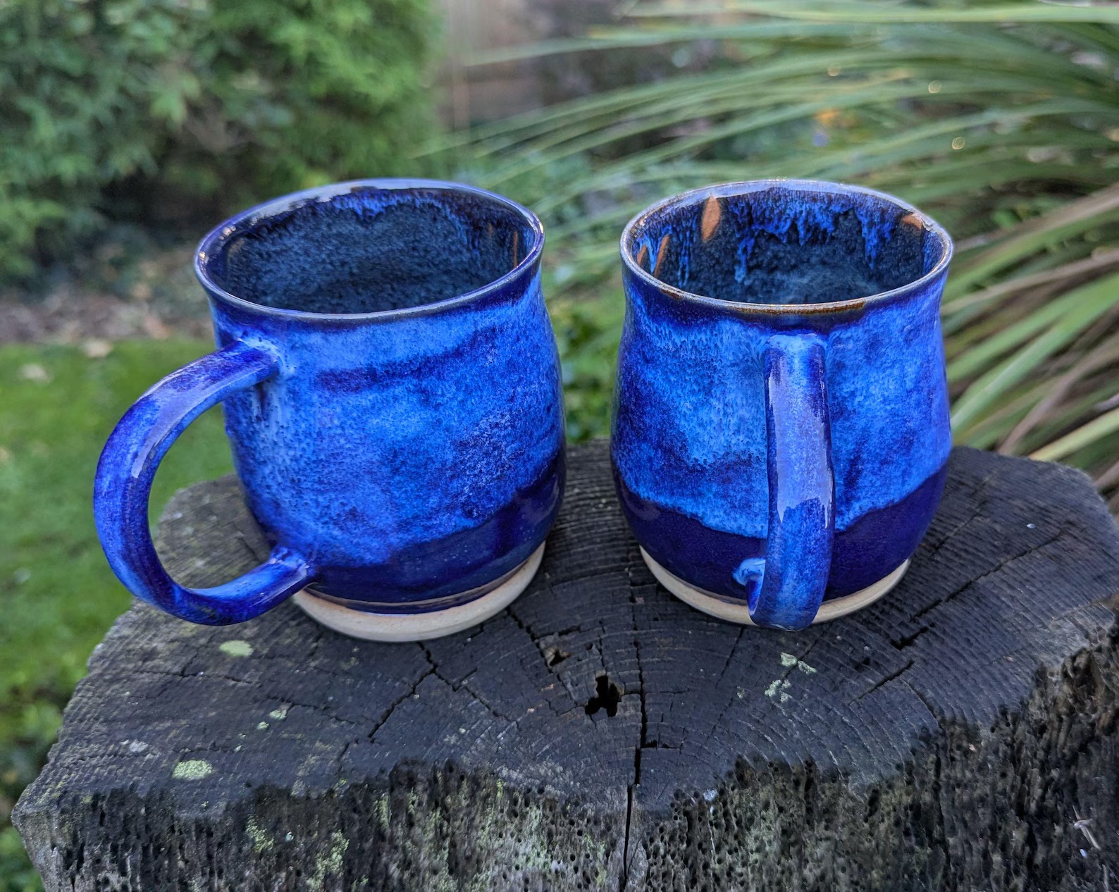 Handmade Blue Ceramic Mug - Image 8