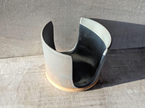 Grey Ceramic Sponge Holder: Kitchen Sponge pot