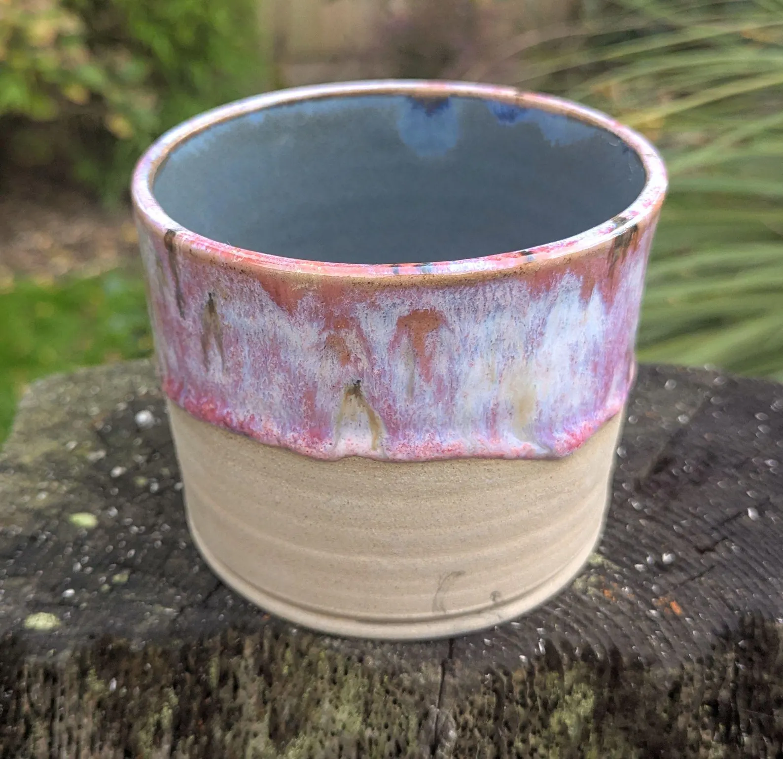Handmade Pale Pink Ceramic Plant Pot: Wheel-Thrown planter - Image 4