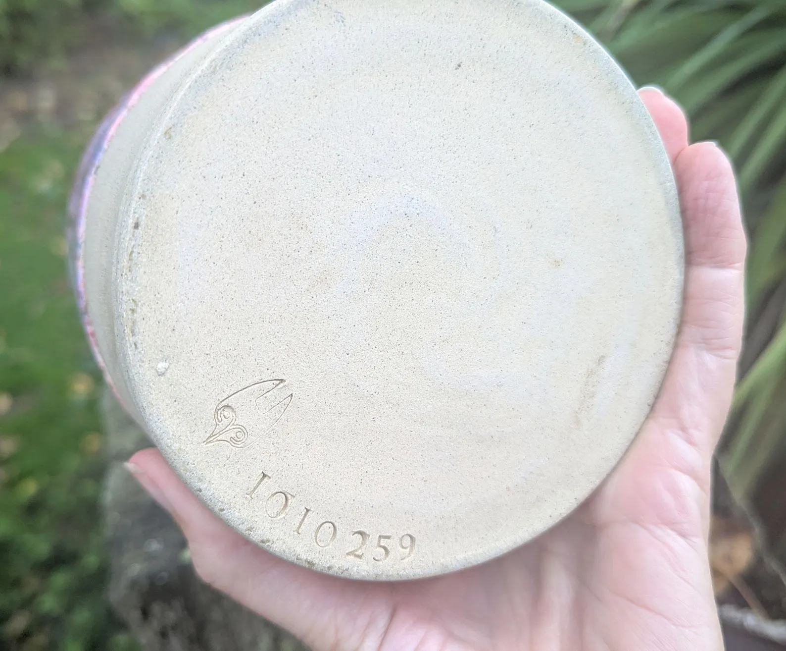 Handmade Pale Pink Ceramic Plant Pot: Wheel-Thrown planter - Image 6