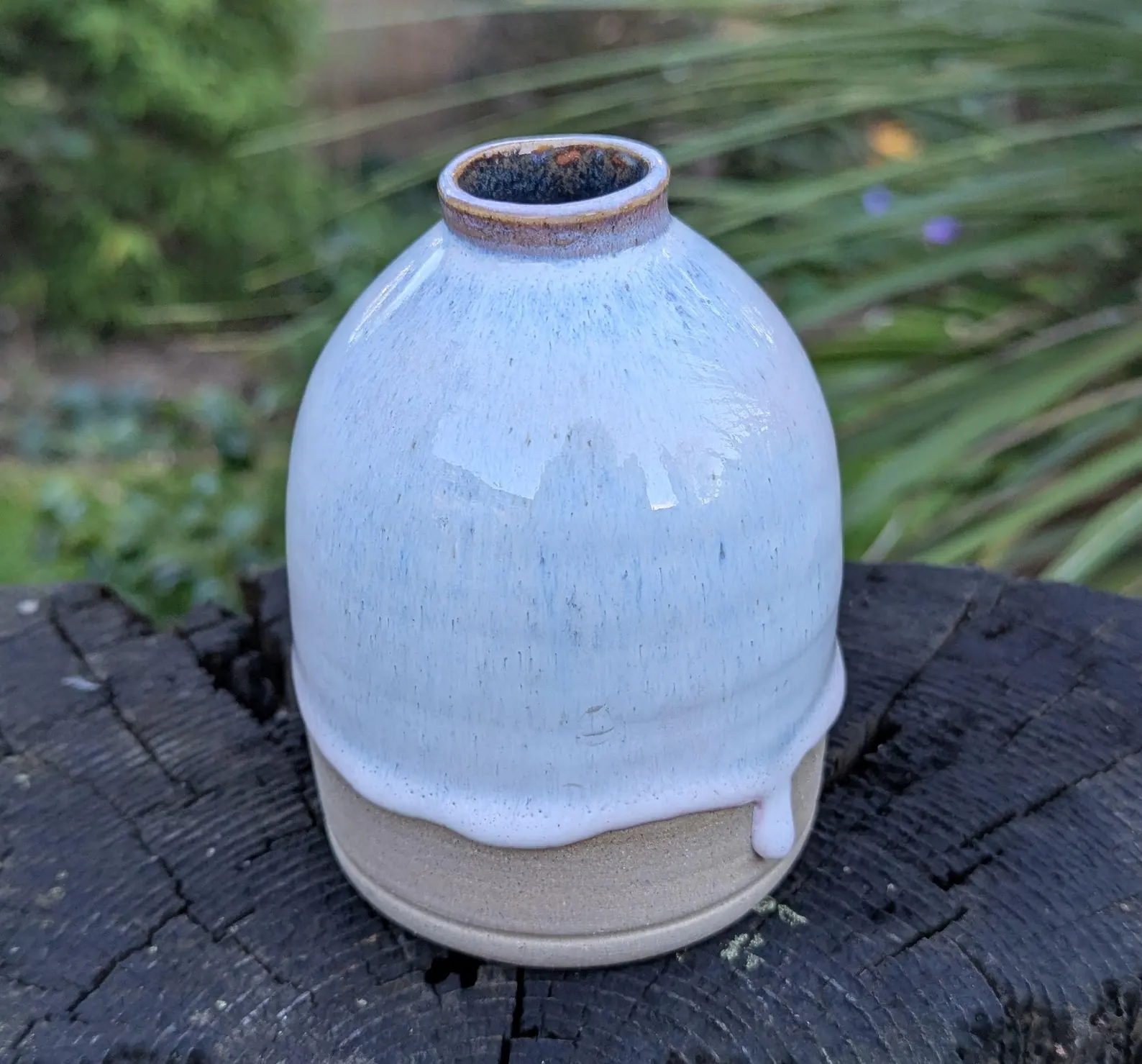 Soft Pink Ceramic Bud Vase: Wheel-Thrown Pottery - Image 2